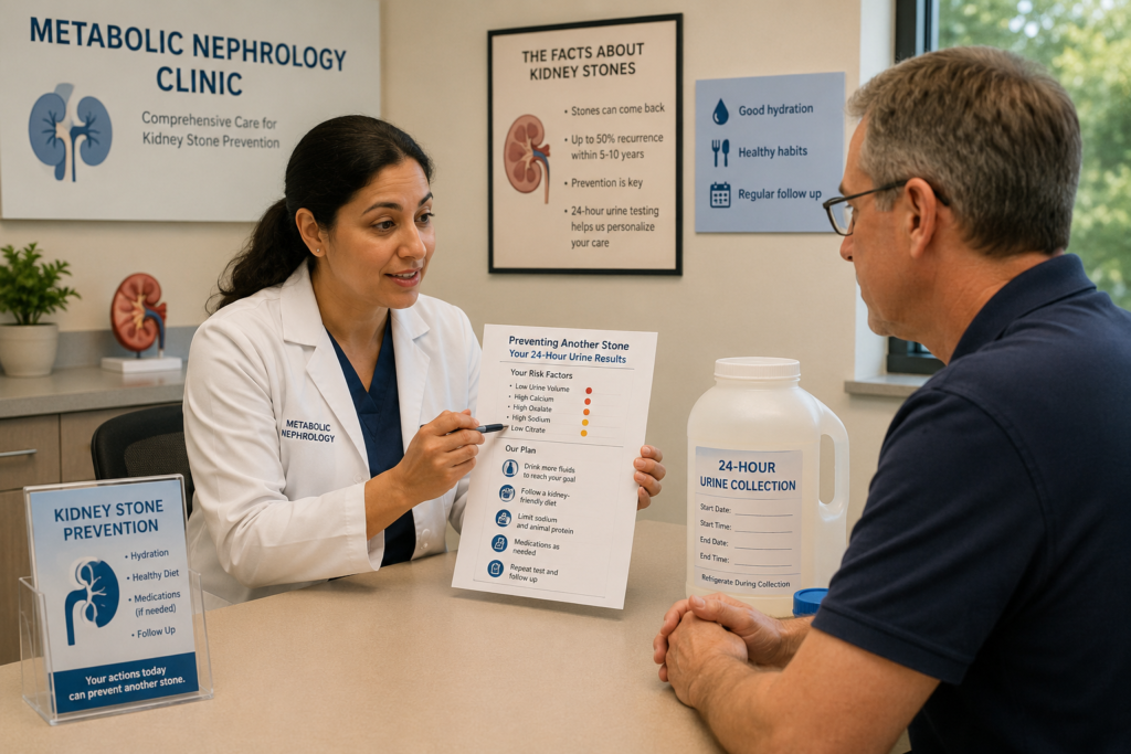Second Stone Prevention Twenty-Four-Hour Urine in Metabolic Nephrology Clinic at an Outpatient Clinic