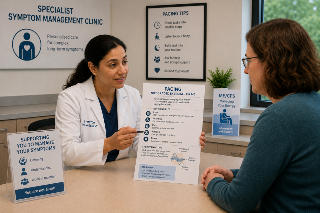 Pacing Not Graded Exercise for ME in Specialist Symptom Management Clinic at an Outpatient Clinic