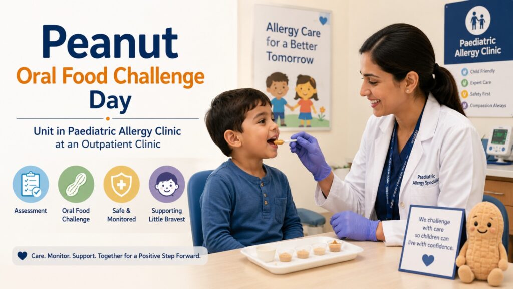 Peanut Oral Food Challenge Day Unit in Paediatric Allergy Clinic at an Outpatient Clinic