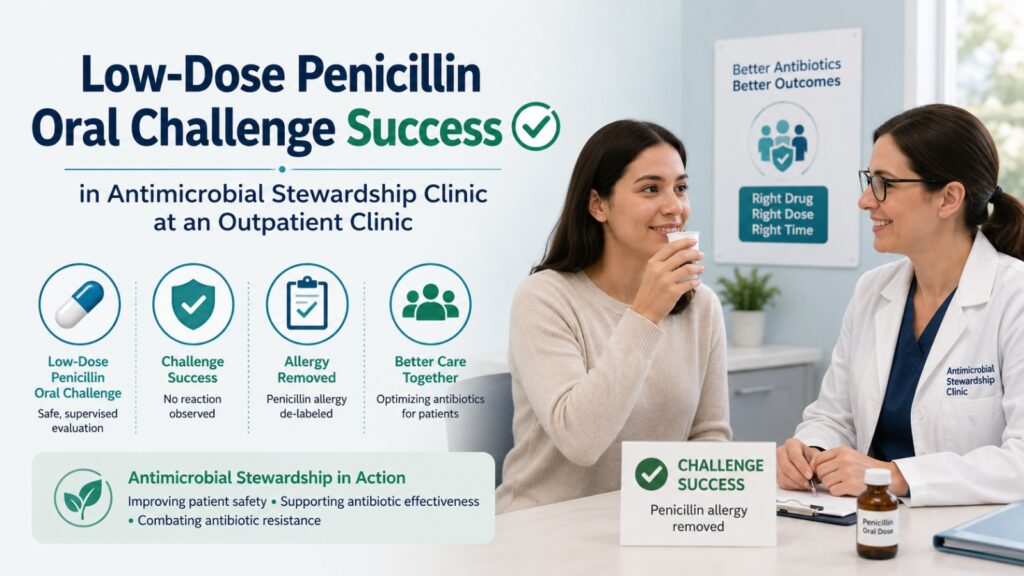 Low-Dose Penicillin Oral Challenge Success in Antimicrobial Stewardship Clinic at an Outpatient Clinic
