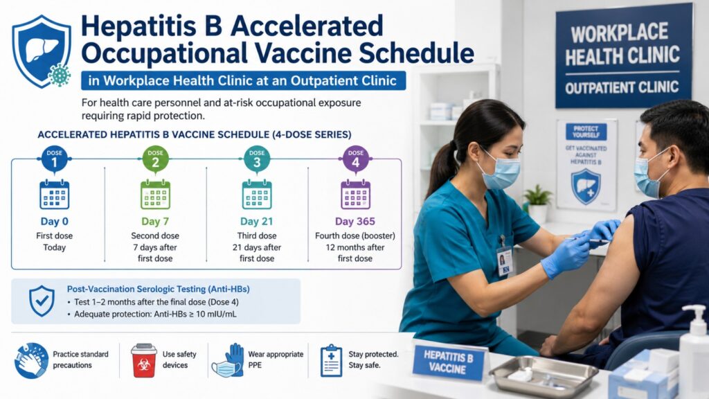 Hepatitis B Accelerated Occupational Vaccine Schedule in Workplace Health Clinic at an Outpatient Clinic