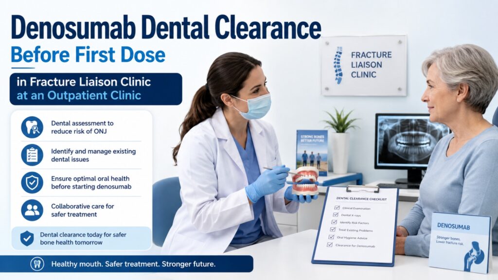 Denosumab Dental Clearance Before First Dose in Fracture Liaison Clinic at an Outpatient Clinic